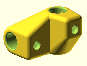 quad-Schlauchhalter Bremse 3d print model - Mito3D