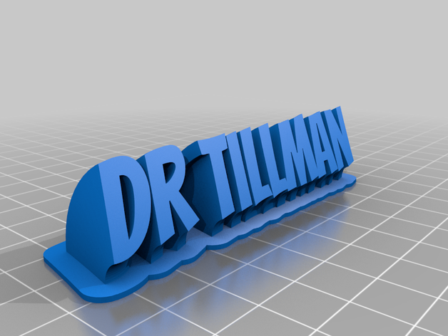 dr tillman personnalisé 3D print model - Mito3D