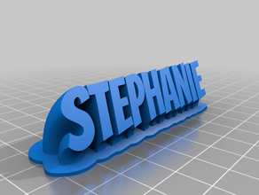 stephanie kundengebundene 3d print model - Mito3D