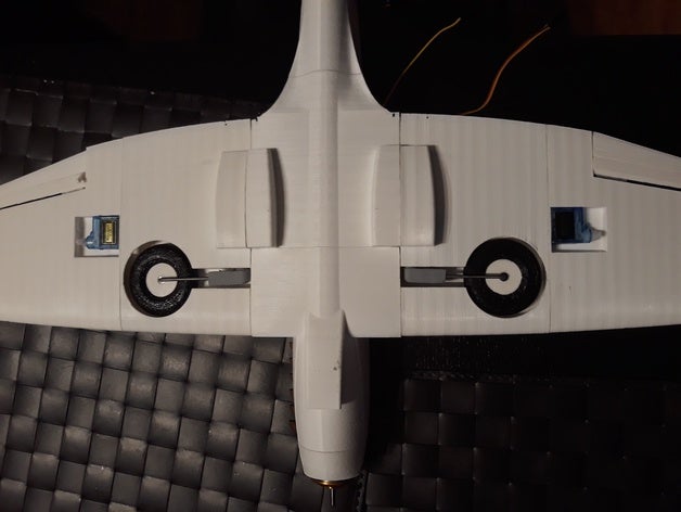 spitfire rc landing gears airplane gear plane 3D print model - Mito3D