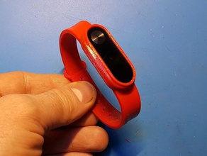 2 miband strap boyun kolye flex mil grubu boynundaki xiaomi miband2 3d print model - Mito3D