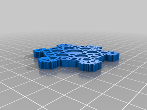 custom snowflake 1 customized 3d print model - Mito3D