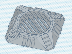 mise à jour de la construction modulaire 28mm miniature table, des jeux guerre partie 21 trappe dessus table le tunnel warhammer 3d print model - Mito3D