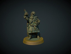 medic 28mm sin los apoyos necesarios alquimista artífice no molestar médico de la fantasía frostgrave medieval a su farmacéutico rangersofshadowdeep rpg erudito gente ciudad townsfolke warhammer 3d print model - Mito3D