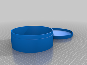 my customized round box 3d print model - Mito3D