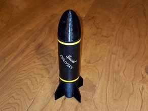 consegna speciale posteriore espulsione bomba a razzo 3d print model - Mito3D