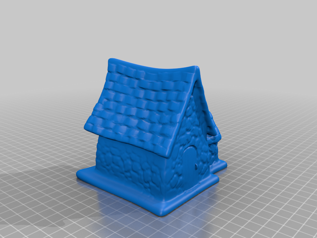 casa medievale edificio costruzione la scultura struttura 3D print model - Mito3D