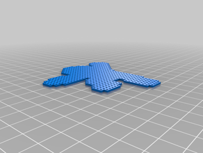 megaman point de croix crossstitch nintendo 3d print model - Mito3D