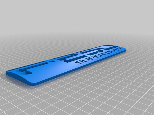 f250 distintivo 3D print model - Mito3D
