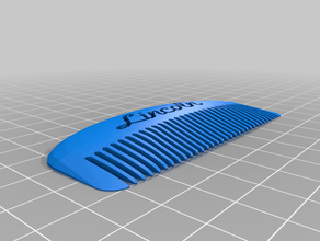 my customized comb 3d print model - Mito3D