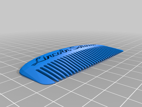 il mio pettine personalizzato 2 su misura 3d print model - Mito3D