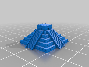 un temple aztèque 3d print model - Mito3D