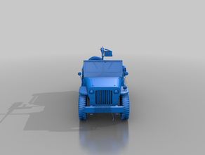 willys mb blindato jeep 3d print model - Mito3D