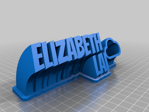 elizabeth lai personnalisé 3d print model - Mito3D