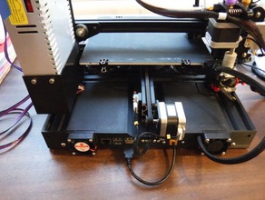 ender 3 - mejor trasero de la carcasa electrónica creality 3d print model - Mito3D