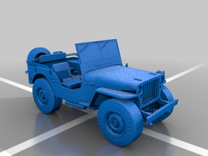 1945 willys mb jeep de forza horizon 3d print model - Mito3D