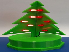 strom 3d na v noce árvore de natal 3d print model - Mito3D
