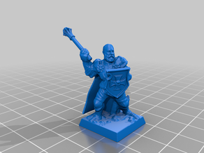 Alman İmparatorluğu baron rahip dnd genel tarihi mm minyatür masa üstü wargaming warhammer fantasy 3d print model - Mito3D