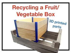 esquinas de la caja madera cuadro esquina alacena personalizable diy pies pie fruta papelera reciclaje estante los estantes herramientas vegetales 3d print model - Mito3D