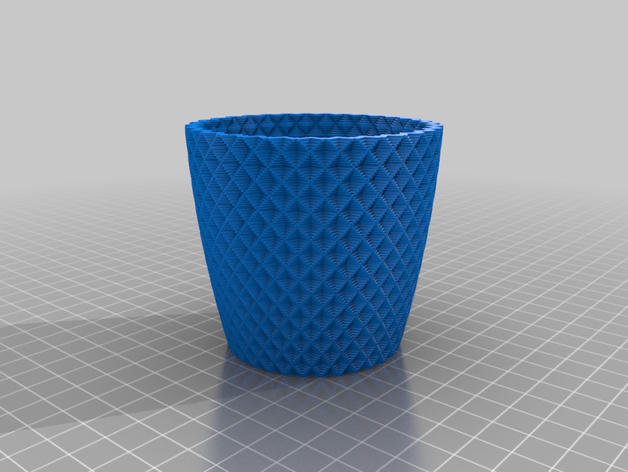 my customized square vase cup bracelet generator 3D print model - Mito3D