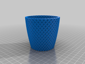 my customized square vase cup bracelet generator 3d print model - Mito3D