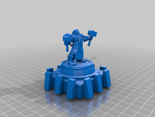 seu nain aliança do mundo de warcraft 3D print model - Mito3D