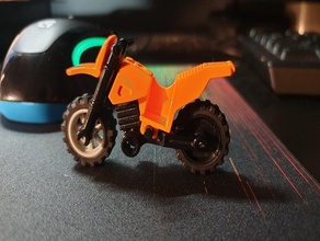 roue moto lego - de la rueda 3d print model - Mito3D