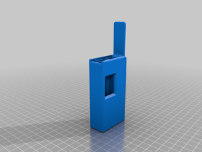 roll-up cigarette holder - hinged lid 3d print model - Mito3D