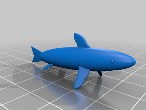 tiburón modelo 123d design el 3d print model - Mito3D