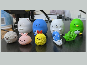 sumikko gurashi set 12 pieces cute japan kids 3d print model - Mito3D
