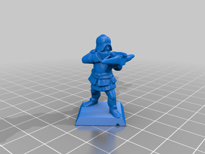 soldier crossbow city guard dnd miniature empire heroquest historical medieval 28mm tabletop warhammer fantasy 3d print model - Mito3D