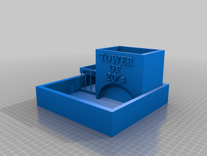 dice tray jail tower 3d print model - Mito3D