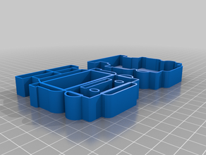 robot cookie cutter stamp 3d print model - Mito3D