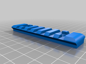 kriss vector de ferrocarril airsoft krytac picatinny rail 3d print model - Mito3D