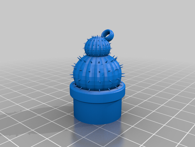 cactus llavero 3D print model - Mito3D