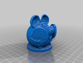 mouse coins coin 3d print model - Mito3D
