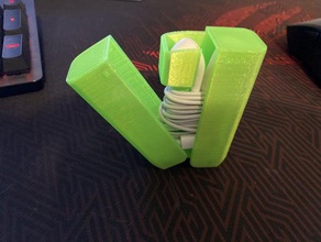 iphone earbud holder - small covers 3d print model - Mito3D
