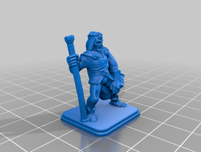zombie wizard karlen wardoz customized dnd miniature heroquest rpg tabletop gaming lost 3d print model - Mito3D