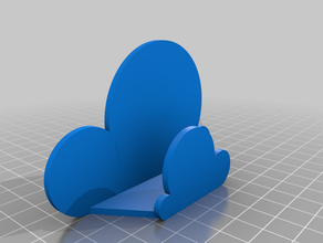 cloud titulaire de la carte visite porte-carte le 3d print model - Mito3D
