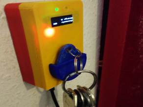 rfid keychain holder lecteur v2 nodemcu amica la détection de présence porte smarthome 3d print model - Mito3D