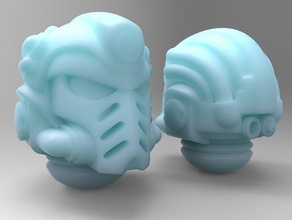 prime librarian helmet 40k primaris warhammer terrain 3d print model - Mito3D