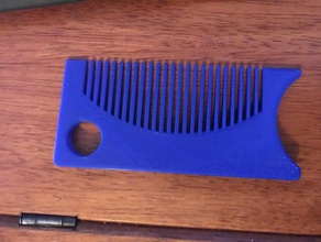 beard comb 3d print model - Mito3D