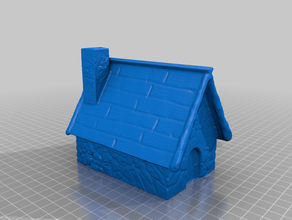 Ortaçağ evi bina ev heykel zbrush 3d print model - Mito3D
