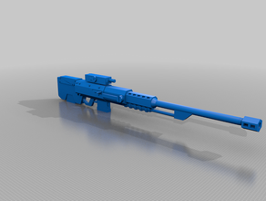 raptor fucile da cecchino la pistola il scifi sniper 3d print model - Mito3D