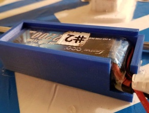 battery box gens ace 2200mah 3s lipo holder rc plane 3d print model - Mito3D