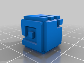 fez writing cube artifact desk toy indie game polytron video prop 3d print model - Mito3D