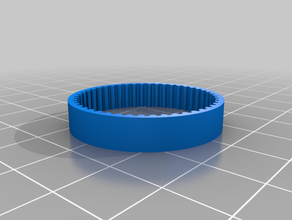 my customized parametric 48 teeth gt2-2mm 6mm wide pulley belt 3d print model - Mito3D