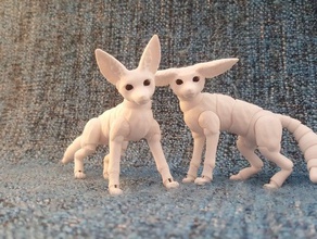 desert fox bjd animal figure 3d print model - Mito3D