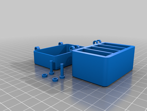 gopro 7 4 pcs batteries box 3d print model - Mito3D