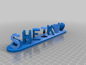 sheik anisha customized 3d print model - Mito3D